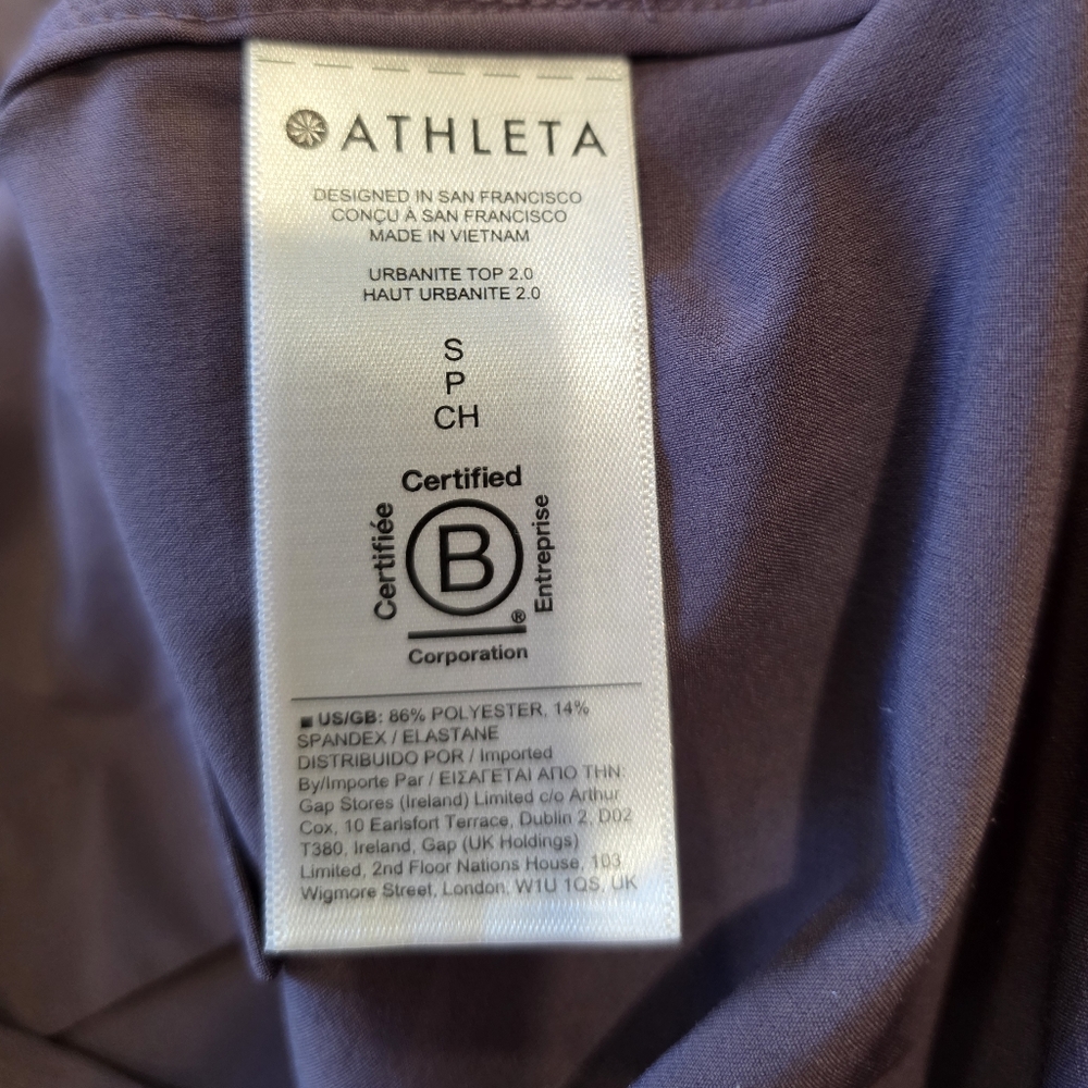 Athleta Lavender Button Down Shirt - image 7